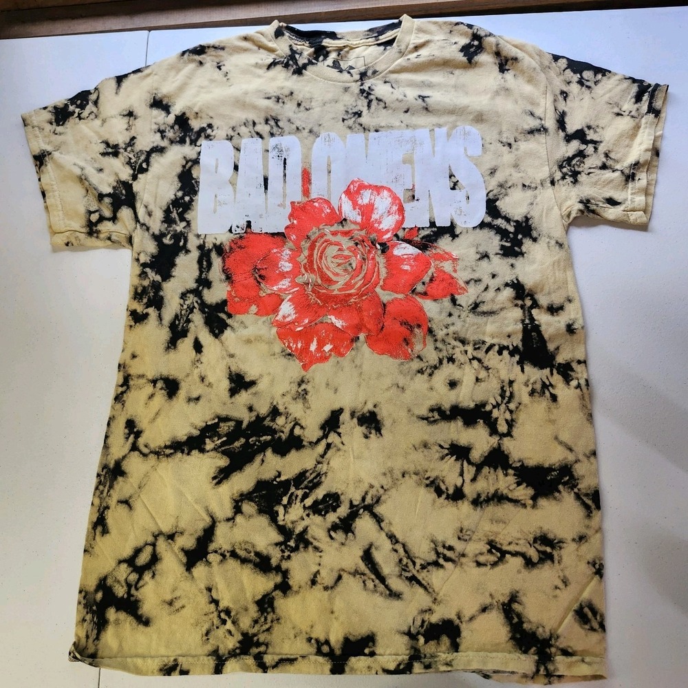 SMALL NWOT Bad Omens Roses Tie-Dye T-Shirt 100% Cotton Band Shirt